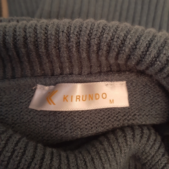Kirundo sweater. Long sleeve turtleneck. Blueish green color. Nice Size M - Picture 3 of 8